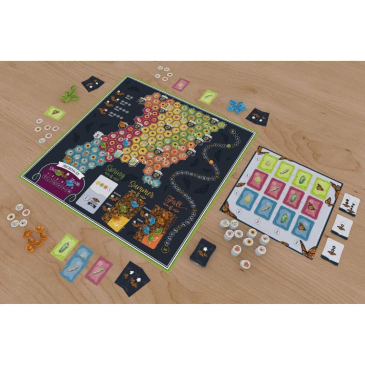 Alderac Entertainment Group (AEG) Mariposas Board Game, Play the Monarch Butterfly Migration, Learn about Nature, Ages 14+, 2-5 Players, 45-75 Min