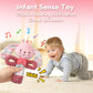 GKDOMS Baby Lovey Rabbit Stuffed Animal for Infant Boys and Girls, Security Blanket and Hand Shaker Set Newborn Stuffed Hanging Animal Plush Snuggle