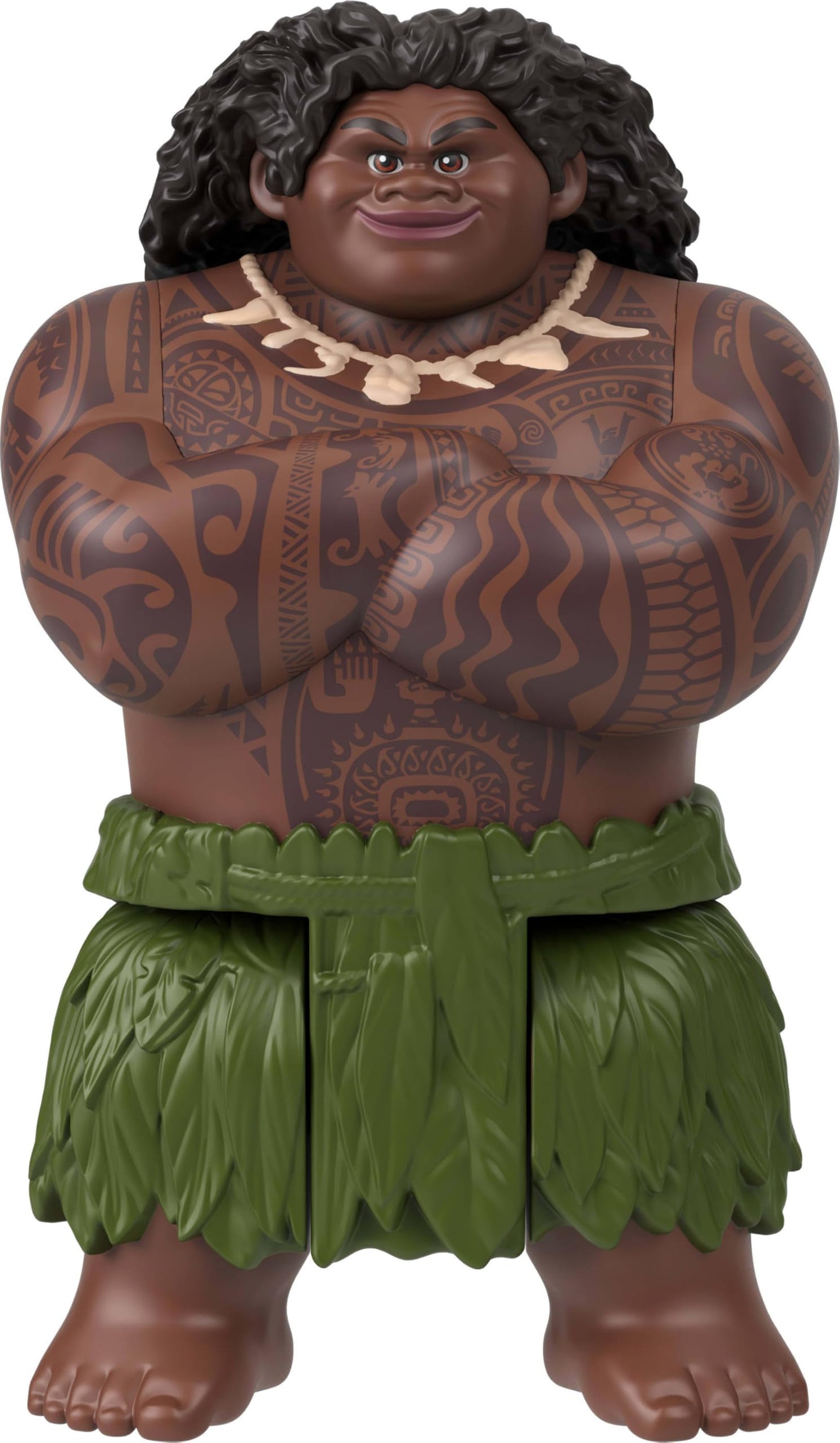 Mattel Disney Moana Toys, Maui Small Doll with Transforming Shark Outfit & Fishhook Accessory, Shapeshifting Look Inspired by Movie