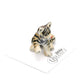 Little Critterz Tiger Cub Decorative Porcelain Display Object “Sneak” - Handcrafted Hand-Painted Adult Home Décor Accent