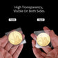 Axigundaone 300 Pack Single Pocket Coin Sleeves, Individual Clear Coin Holders Sleeves, Plastic Coins Pockets Protectors for Collectors (2.2 x 2.2