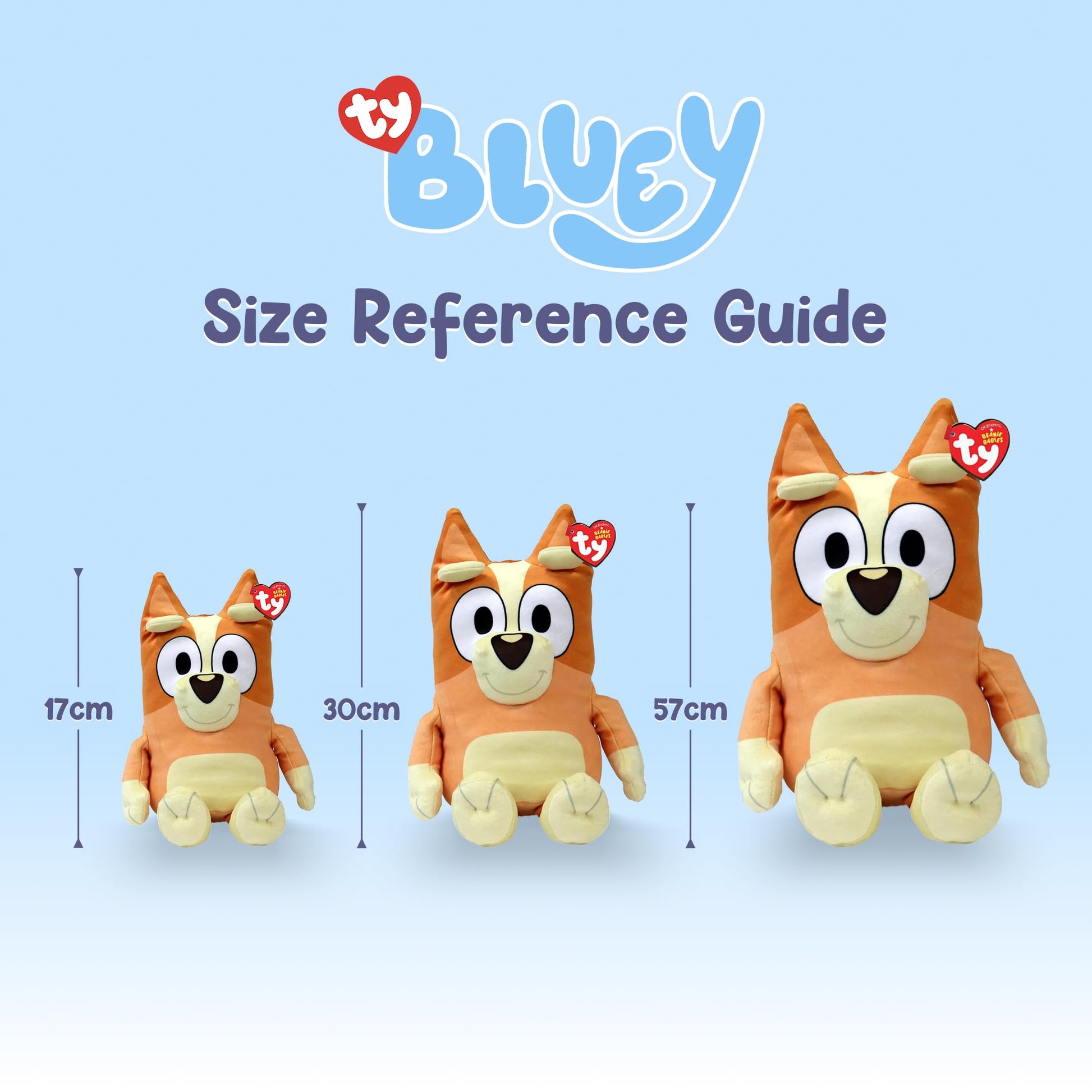 TY Bluey Bingo Beanie Medium 30cm Soft Plush Toy for Kids Collectible Play and Display