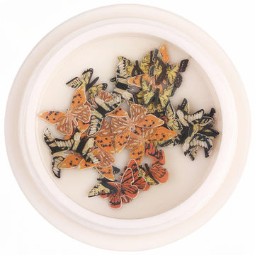 Mini Butterfly Embellishments Slices (100 Pack): Realistic Tiny Decorative Wings for Nail Art, Resin Jewelry, Scrapbook, Dollhouse & Fairy Garden