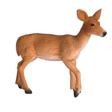 MOJO - White Tailer Deer Doe | Hand-Painted Toy Figure | Woodland Collection | True to Life & Highly Detailed | Designed in UK