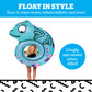 BigMouth Inc. Large Chameleon Animal Pool Float, 4' Wide Inflatable Floatie Tube, Blow Up Swim Ring, Fun Outdoor Summer Pool Party Water Toy