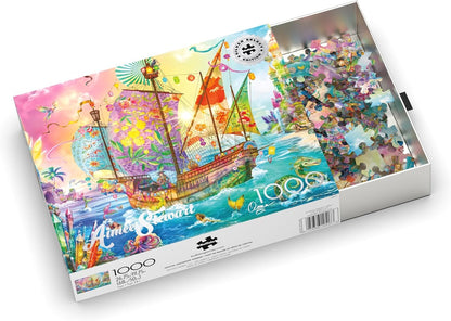 Buffalo Games - Aimee Stewart Crystal Dreamship Harbor - 1000 Piece Puzzle