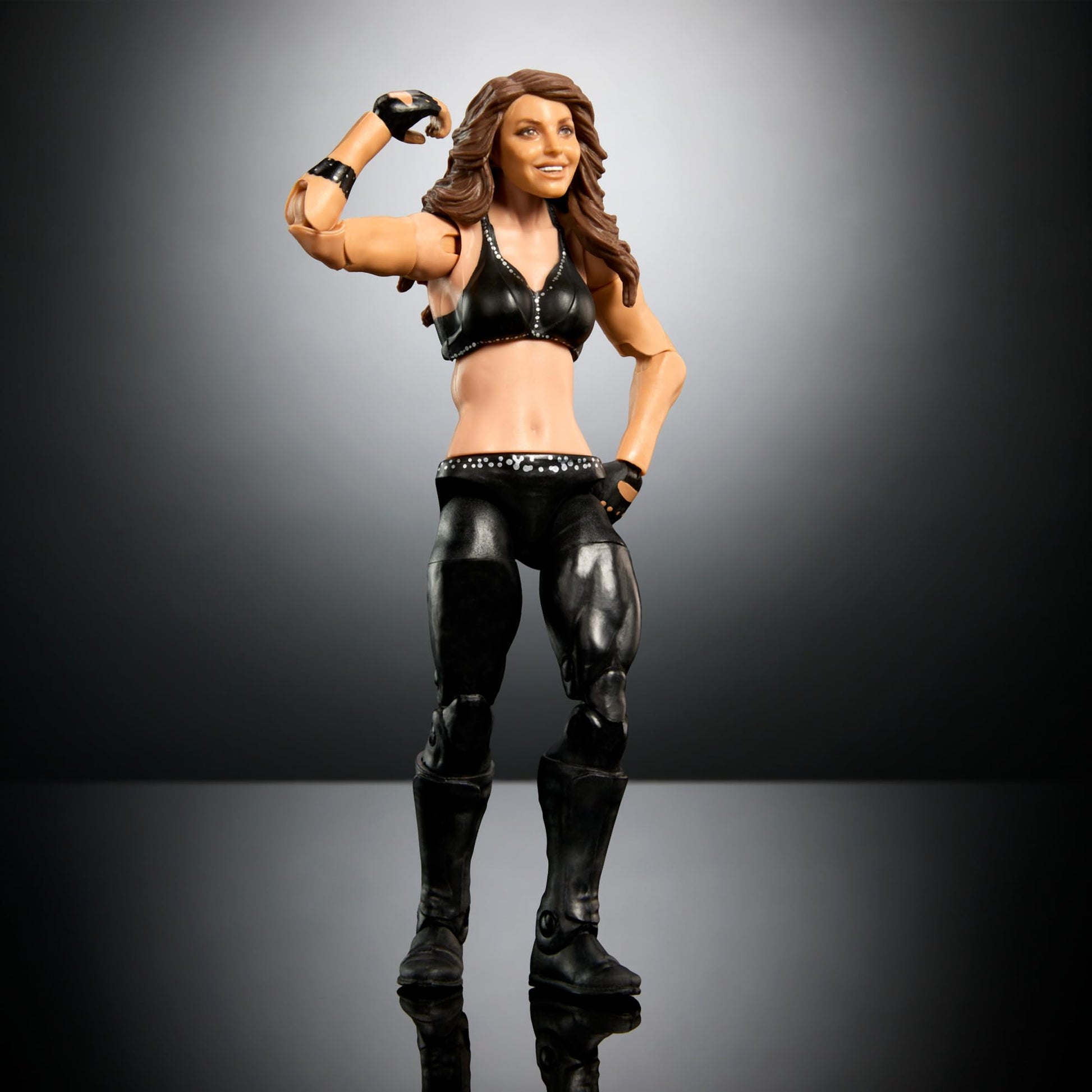 Mattel WWE Elite Collection WrestleMania Action Figure Set, Trish Stratus Collectible with Accessory & Nicholas Build-A-Figure Parts