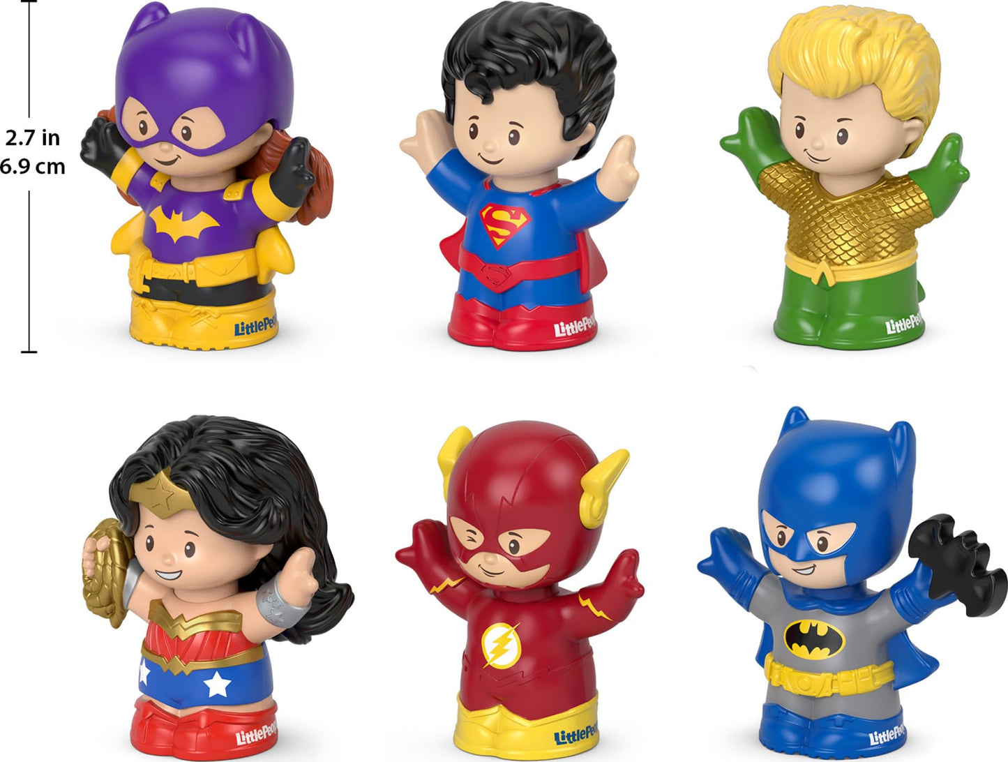 Fisher-Price Little People DC Super Friends, 6 Figures Ages 18+ Months