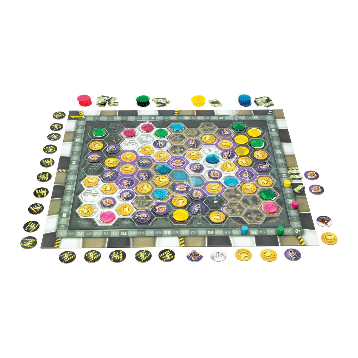 Ape Town by Reiner Knizia - for 2 to 4 Players Ages 10+ - Area Control Tile Laying Board Game