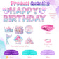 Mermaid Birthday Decorations Mermaid Birthday Party Supplies Banner Hanging Swirls Honeycomb Centerpiece for Girls Mermaid Party Decorations