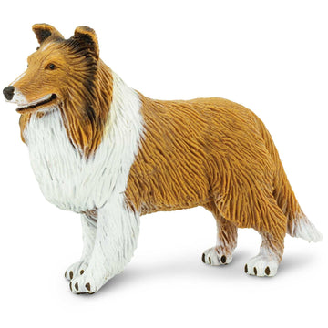 Safari Ltd. Collie Figurine - Lifelike 4" Dog Figure - Educational Toy for Boys, Girls, and Kids Ages 3+