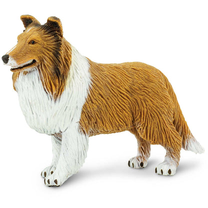 Safari Ltd. Collie Figurine - Lifelike 4" Dog Figure - Educational Toy for Boys, Girls, and Kids Ages 3+
