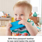 Fisher-Price Tiny Tourist Gift Set, 4 travel-themed baby toys for take-along play