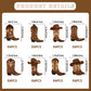 48pcs Cowboy Boots Cupcake Toppers Cowboy Cowgirl Western Rodeo Cupcake Toppers Western Cake Decorations for Rodeo Birthday Party Decorations Cowgirl
