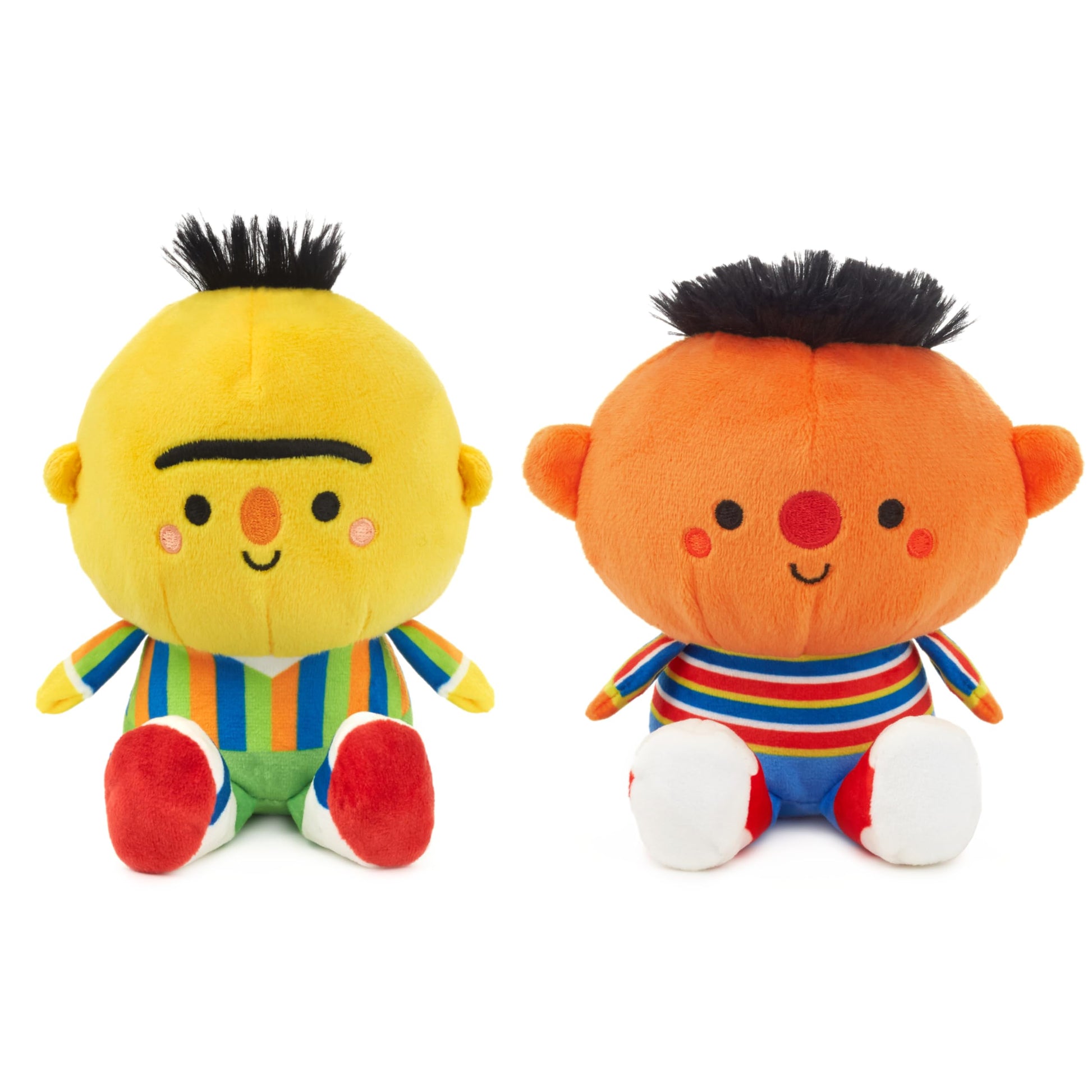 Hallmark Better Together Sesame Street Magnetic Plush Toy, Set of 2 (Bert and Ernie), 5.25", Gift for Kids, Fans, Collectors