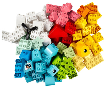 LEGO DUPLO Classic Heart Box, First Bricks Building Toy, Educational Activity and Development Set, Early Learning Toys for Toddlers 1.5-3 Years Old