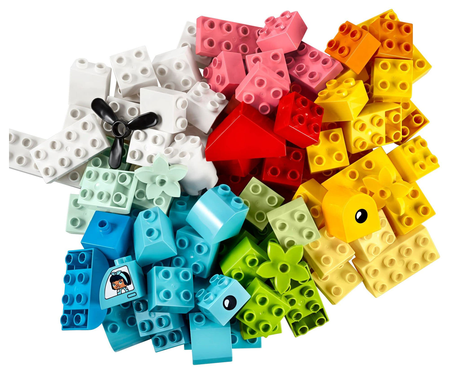 LEGO DUPLO Classic Heart Box 10909, First Bricks Building Toy, Educational Activity and Development Set, Early Learning Toys for Toddlers 1.5-3 Years