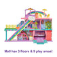 Polly Pocket Sweet Adventures Rainbow Mall, 3 Floors, 9 Play Areas, 35+ Accessories Including 3-inch Polly Doll, Great Gift Ages 4 Years Old & Up