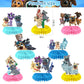 Puppy Dog Pals Party Decorations Honeycomb Centerpiece, 8 Pieces Puppy Dog 3D Double Side Cake Toppers Table Centerpieces, Puppy Pals Photo Backdrop