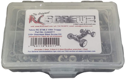 RCScrewZ Stainless Steel Screw Kit tek011 Compatible with Tekno RC ET48.3 Truggy TKR5602