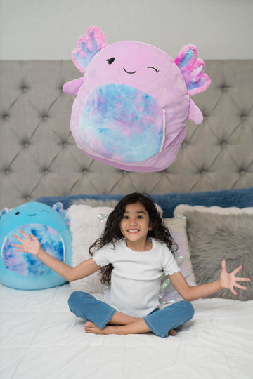 Gaao Pockets Axolotl Pocket Plush | 18 Inch Jumbo Plush | Axolotl Pillow | Stuffed Animal | Purple Plush | Gift for Girl and Boy | Birthday Gift |