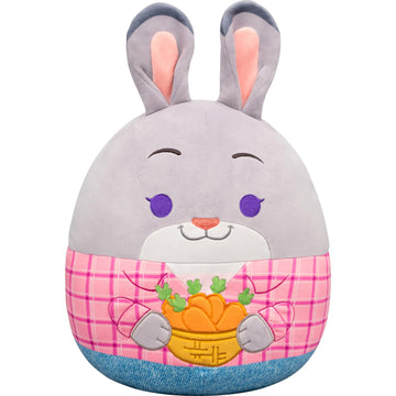 Squishmallows Original 12in Disney Judy Hopps with Carrots - Official Jazwares Plush (Medium-Sized)