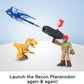 Fisher-Price Mattel Imaginext Jurassic World Trek ‘N Transform Toy Vehicle Play Set with Dinosaur, 3-inch Action Figure & Projectile Launcher