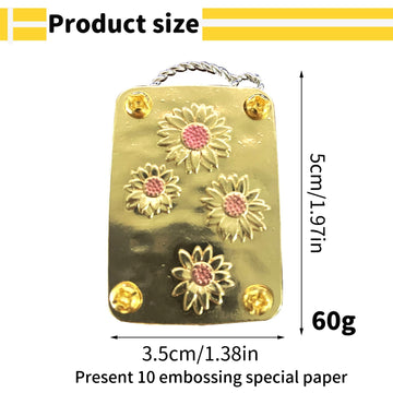 NIXNEHC Micro Mini Flower Press Kit, Miniature Flowers Pressing, Small Pocket Sized Metal Flower Press, DIY Pressed Plant Preservation Kit for Arts