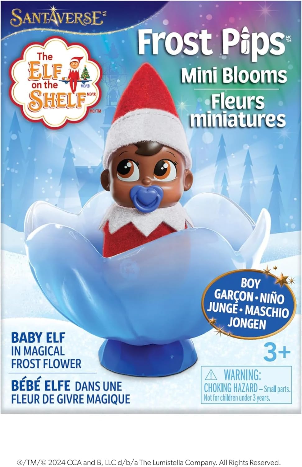The Elf on The Shelf Frost Pips Dark Tone Duo: Boy and Girl Dark Tone Mini-Blooms