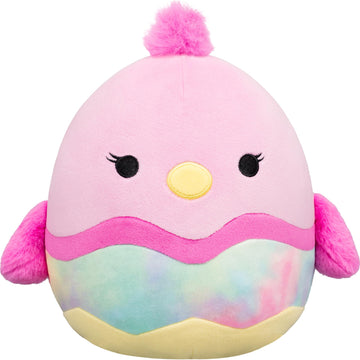 Squishmallows Original 8in Empressa the Pink Chick in Tie-Dye Egg - Official Jazwares Plush (Little)