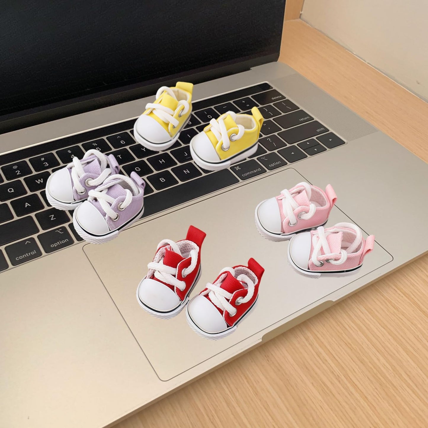 Mini Shoes for Lu bubu 17cm , Mini Shoe Accessories, Cute PU Leather Lace Shoes Suitable for 17cm Lu bubu, Dress Up Shoe Replacement Gold