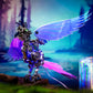 Arcynix Mostarle CockaFlare 3D Metal Mechanical Bird Puzzle Kit, 616 Pieces, Cyberpunk Style with LED Lights, Movable Wings, DIY Model for Adults