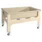 Wood Designs Multipurpose Sand & Water Sensory Center with Clear 9" D Tub & Lid, Constructed from 100% Plywood, Activity Table for Kids, Classroom