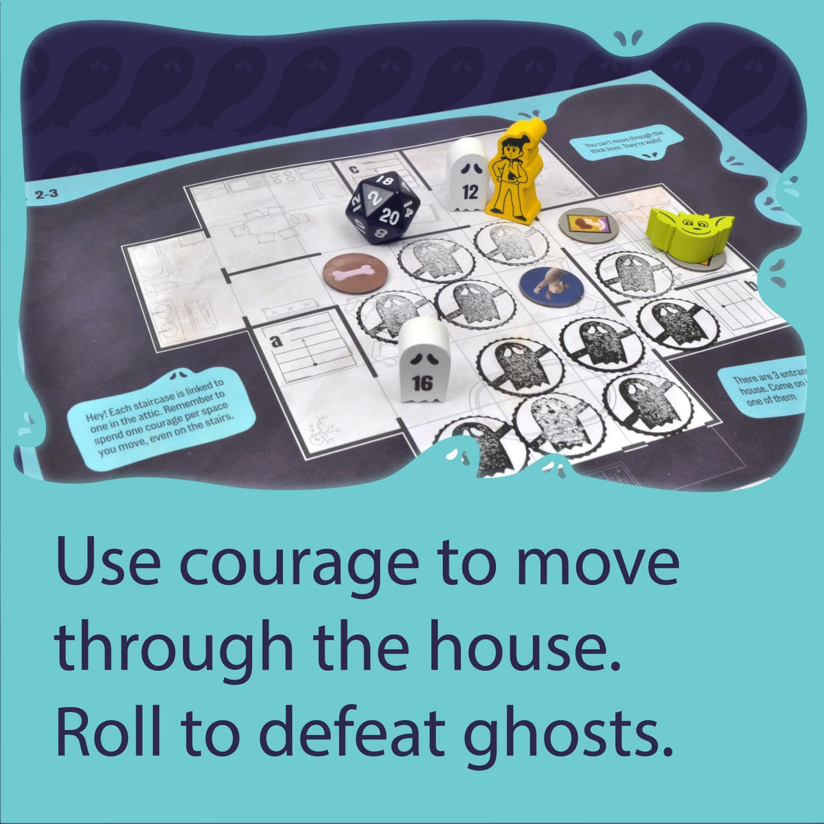 Mystic Manor | Competitive Strategic Ghost Hunting Game for 2-5 Players