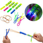 Rocket Copters Slingshot LED Light Up Helicopters, 6 Copters and 3 Launchers - As Seen on TV for Unisex Children