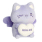 Aurora Enchanting Tasty Peach HUG ME Candy Heart Meowchi Stuffed Animal - Fun Seasonal Plush For Kids and Adult Collectors - Perfect for Decorating