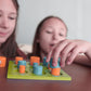 Gobblers on the Go! Portable Wooden Tic-Tac-Toe Board Game, 2 Players, Ages 5+