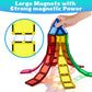 HDCooL Magnetic Tiles, 32 PCS Giant Magnetic Tiles with Iron Box, Choke-Proof Design with Strong Magnets, STEM Educational Toys for Kids Ages 3+
