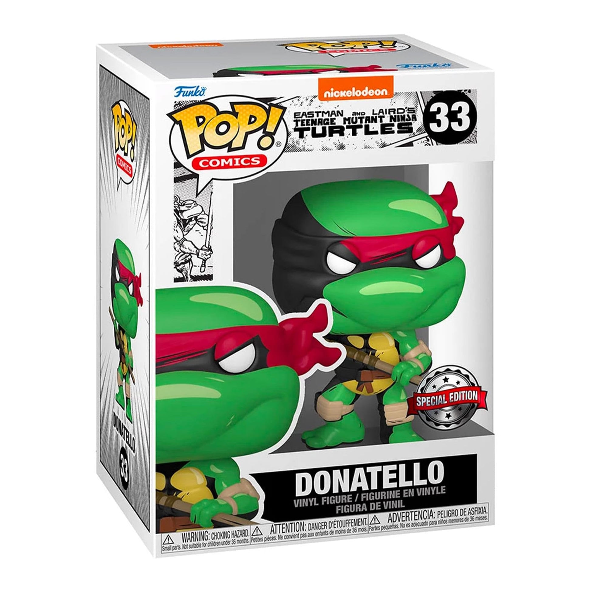 Funko Pop! Comics Teenage Mutant Ninja Turtles: Donatello Previews Exclusive Vinyl Figure