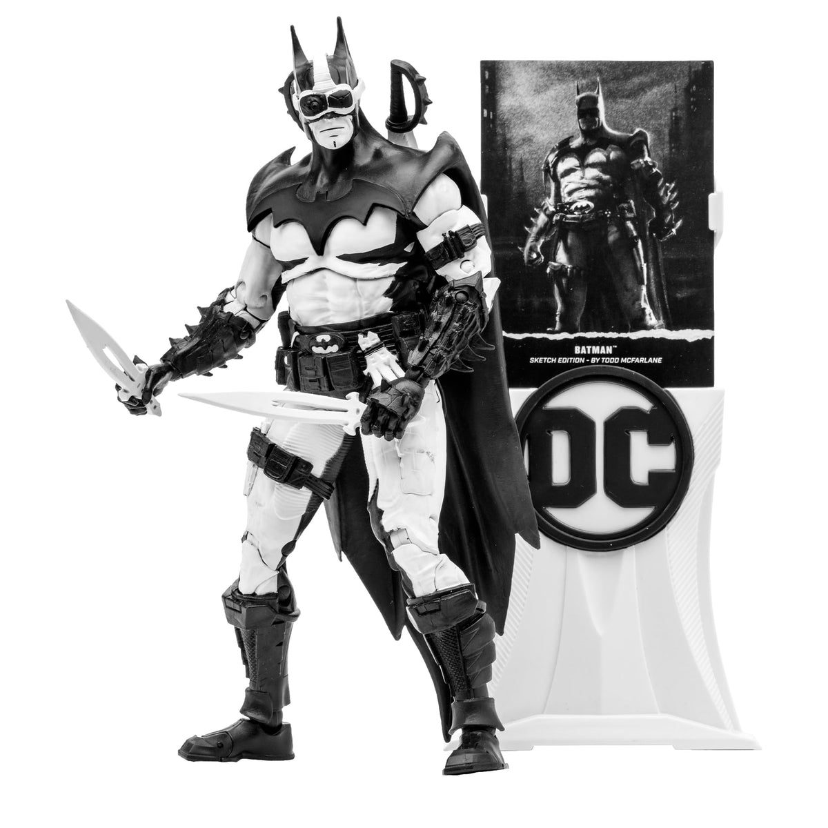 McFarlane Toys DC Multiverse Batman 7-Inch Scale Figure - Sketch Artist Edition with Exclusive Accessories, Ultra Articulation, Designer Box, and
