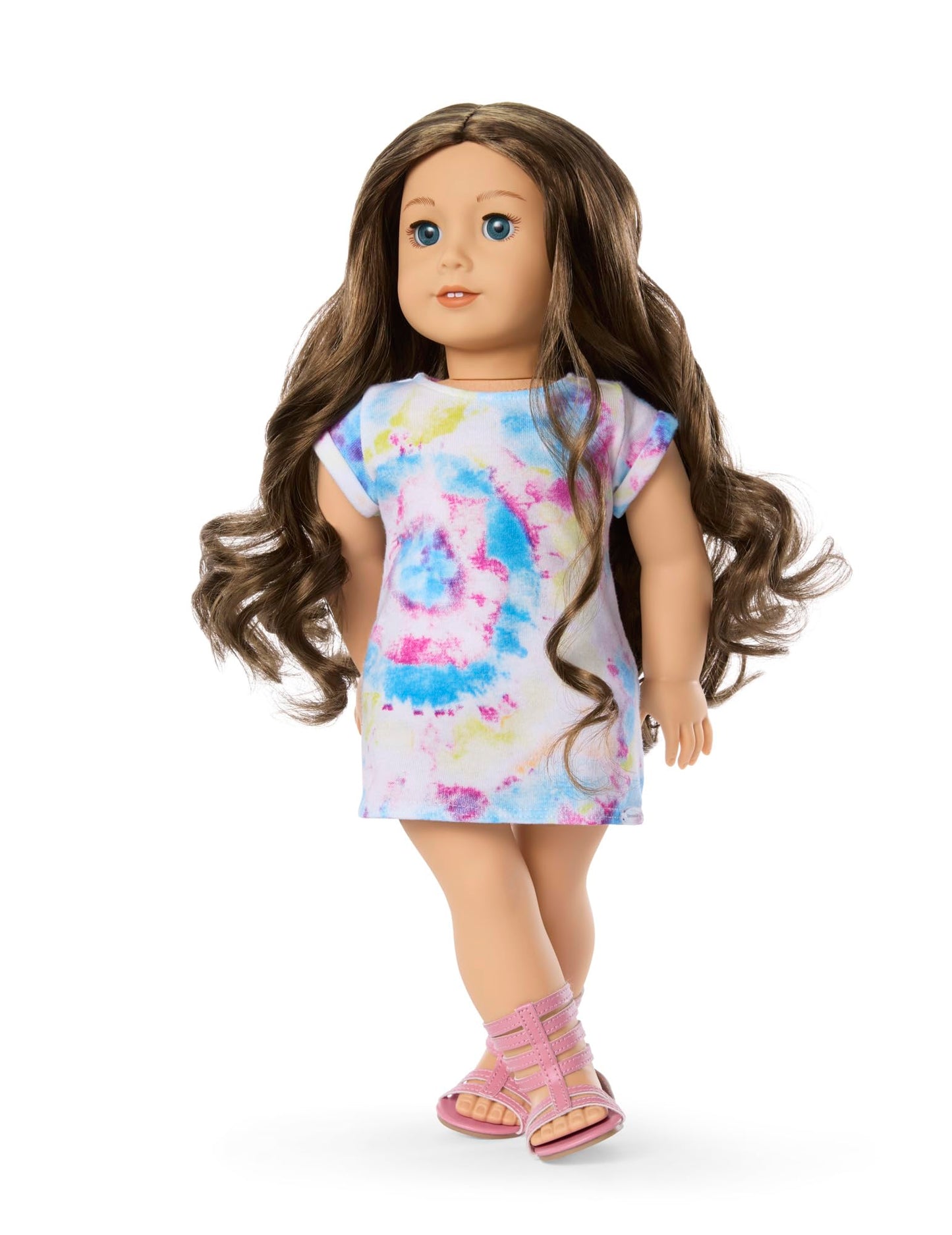 American Girl Truly Me 18-inch Doll #126 with Blue Eyes, Wavy Brown Hair, Light Skin w/Warm Olive Undertones, for Ages 6+