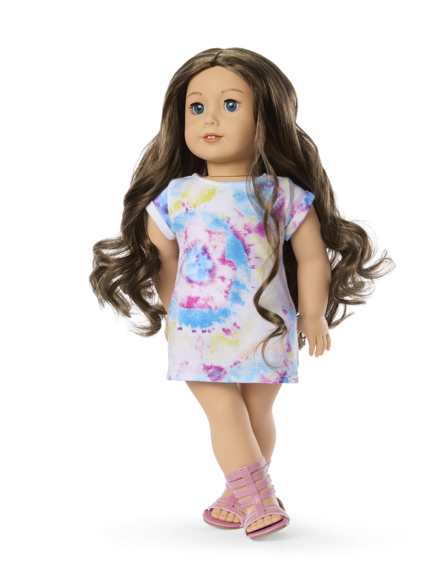 American Girl Truly Me 18-inch Doll #126 with Blue Eyes, Wavy Brown Hair, Light Skin w/Warm Olive Undertones, for Ages 6+