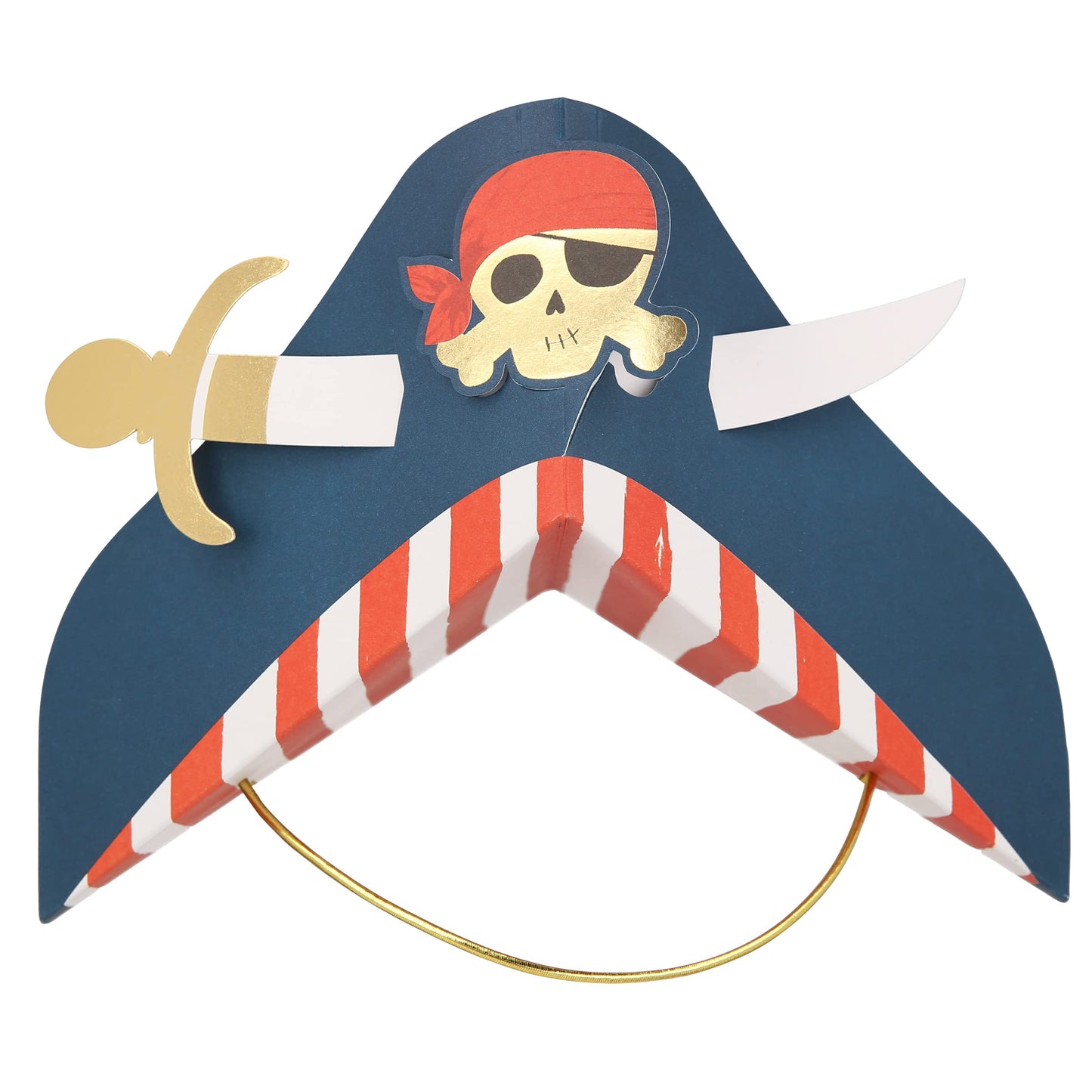 Meri Meri Blue Pirate Party Hats (Pack of 8)