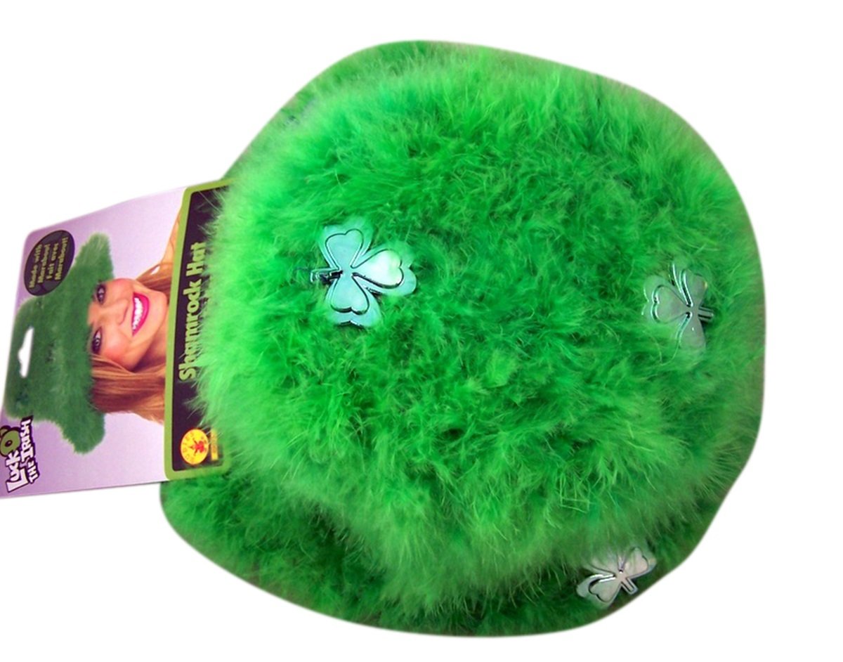 St. Patricks Day Hat Green Feather Party Costume Accessory