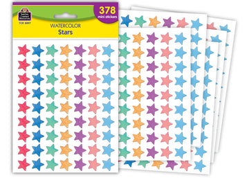 Teacher Created Resources Watercolor Stars Mini Stickers