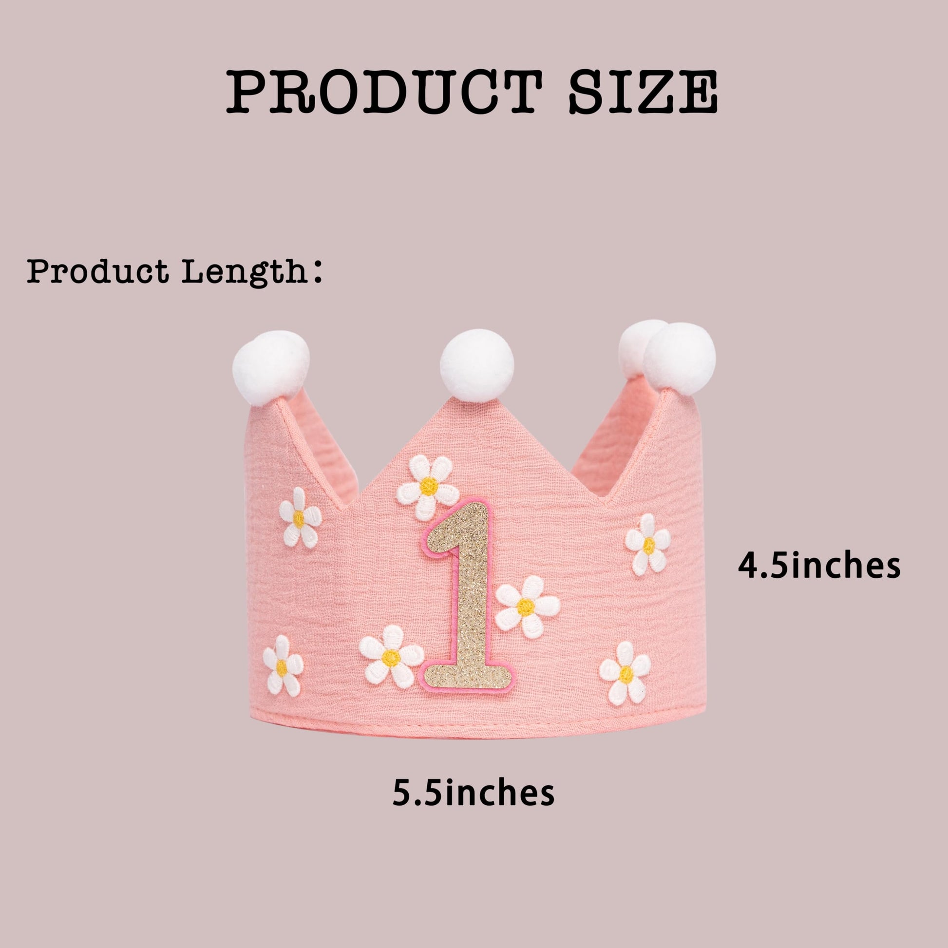 UDOTE Pink Daisy 1st Crown Hat
