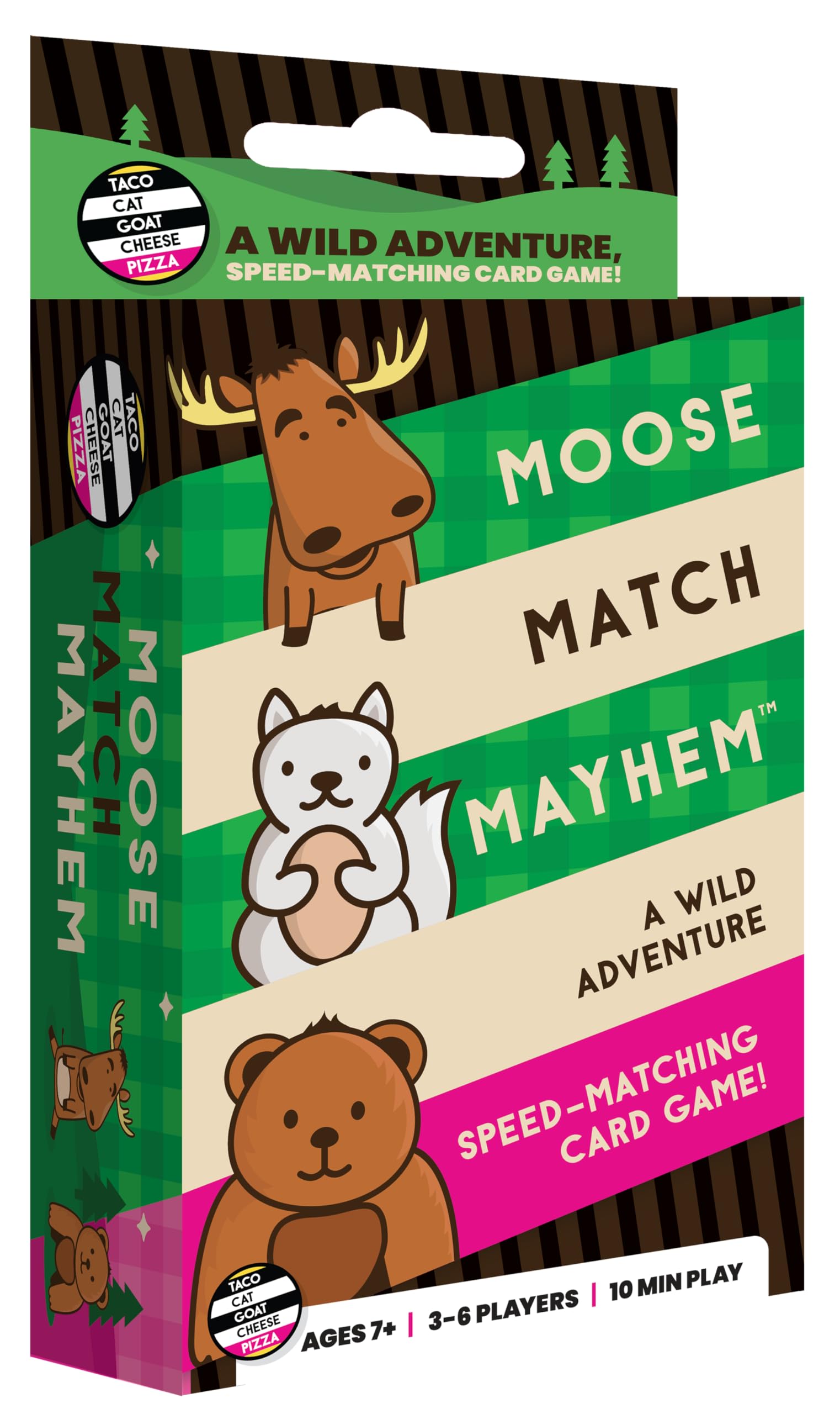 Moose Match Mayhem - by Taco Cat Goat Cheese Pizza - A Wild Adventure, Speed-Matching Card Game! Easy, Fast and Fun for Family Game Night for Kids
