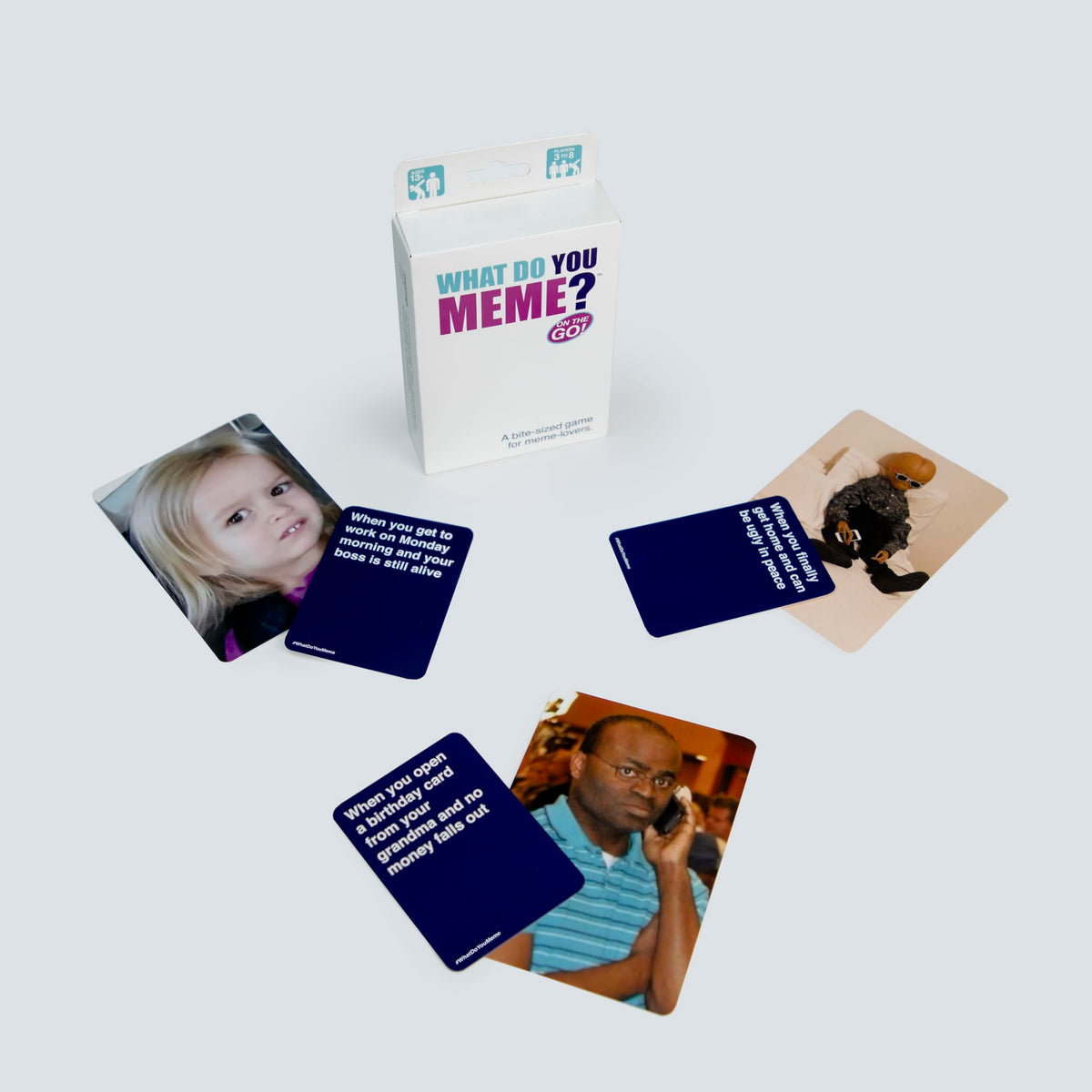 What DO You Meme? On The Go! for Ages 13+, 3-8 Players, Travel Edition of the Game