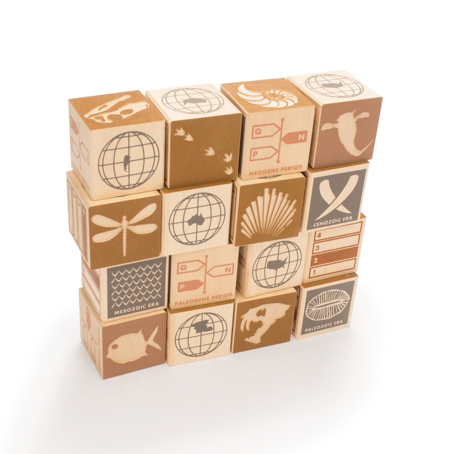 Uncle Goose Fossil Blocks - Made in The USA