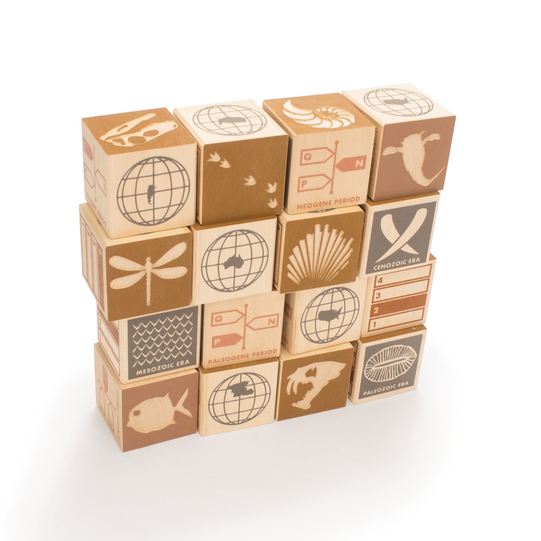 Uncle Goose Fossil Blocks - Made in The USA
